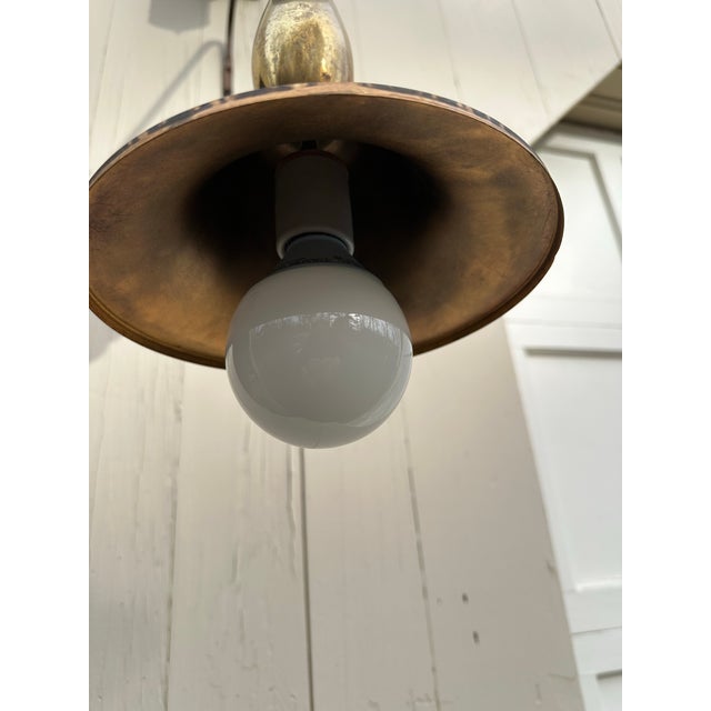 Metal Vintage Brass Ceiling Pendant For Sale - Image 7 of 7