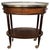 Mid-Century Modern Italian Brass Serving Bar Cart with Green Marble Top, 1950s For Sale - Image 10 of 10