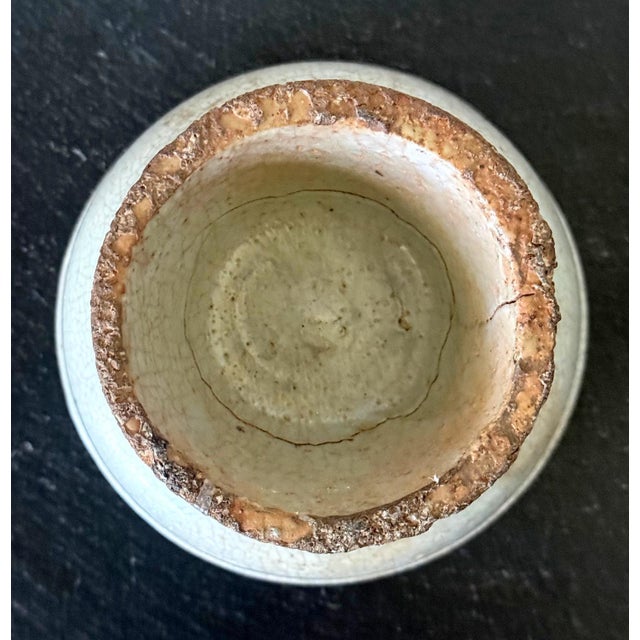 Ceramic Early Korean White Ceramic Stem Bowl Joseon Dynasty For Sale - Image 7 of 16