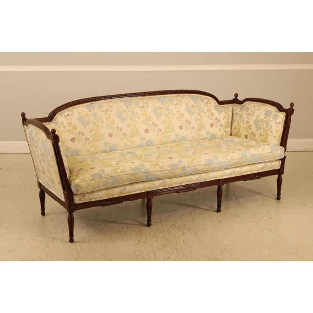 Meyer Gunther Martini Meyer Gunther French Louis XVI Upholstered Sofa For Sale - Image 4 of 17