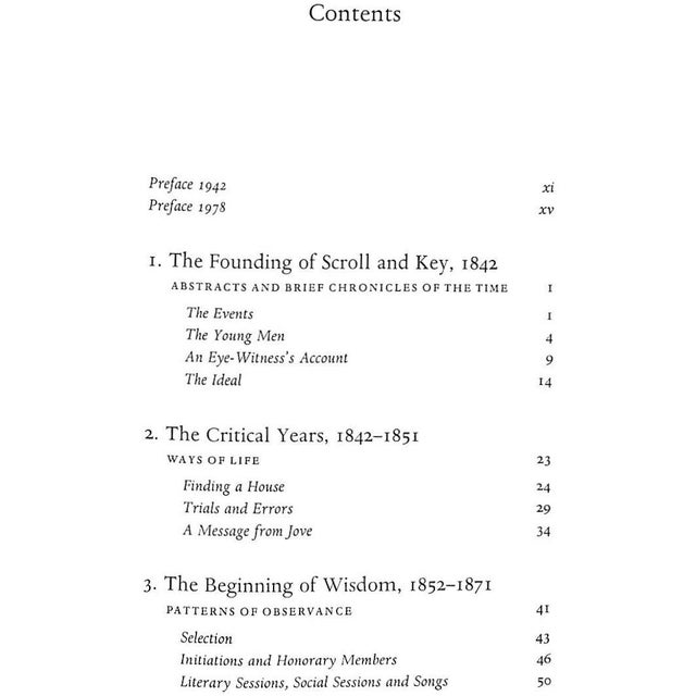 "A History of Scroll and Key 1842-1942 by Mack, Maynard and 1942-1972" 1978 by Giamatti, A. Bartlett For Sale - Image 4 of 4