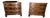 Pair of Mid-Century Henredon Aston Court Georgian Style Burl Wood & Mahogany Bow-Front Bachelor Chests - 2 Pieces For Sale