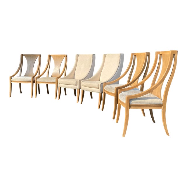 Bernhardt Monterey Collection Saber Leg Dining Chairs Set of 6 Chairish