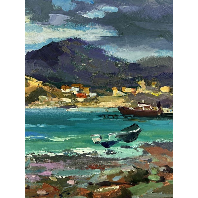 Oil Painting the Sea Before the Storm Yuriy Suprunchuk For Sale - Image 9 of 11