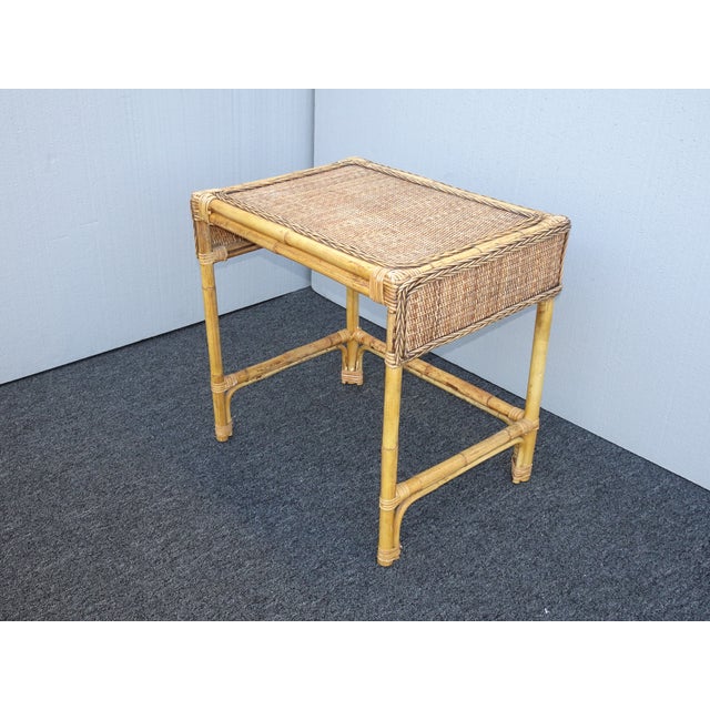 vintage bamboo nesting tables