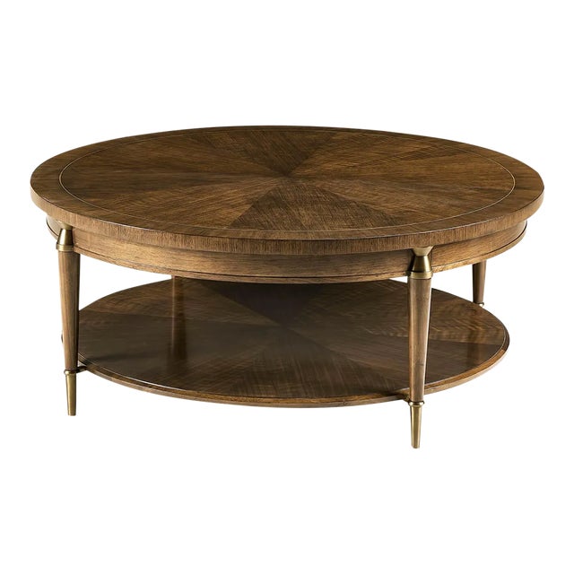 Mid Century Style Round Coffee Table For Sale