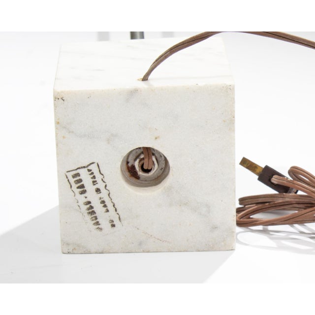 Chrome Mid 20th Century Koch & Lowy Omi Floor Lamp With Marble Base For Sale - Image 8 of 10