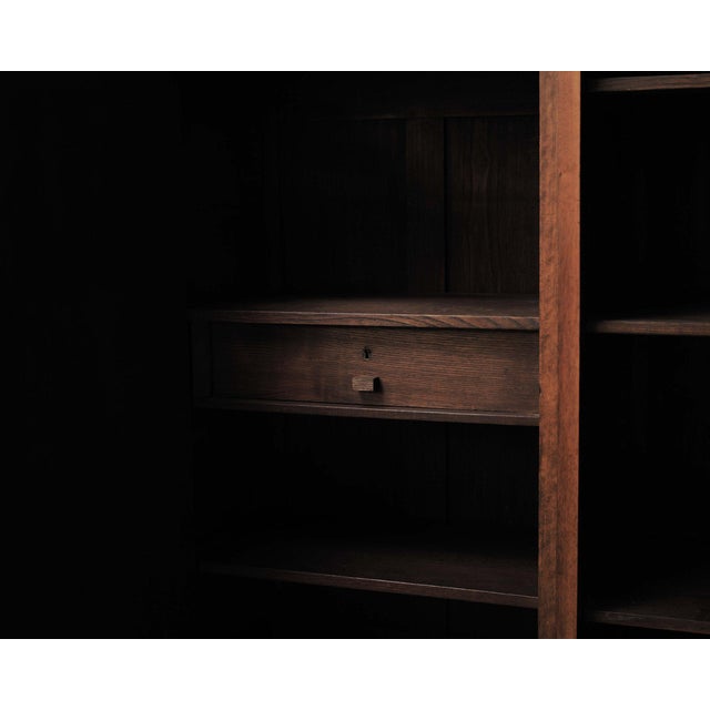 Wood Art Deco Walnut Sideboard by Jacques Philippe, France, 1930s For Sale - Image 7 of 18
