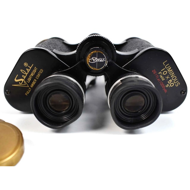 Mid 20th Century Selsi Fully Coated Binoculars With Original Caps and