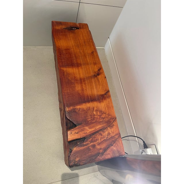 Wood Beam Bench -Maker/Artist Unknown For Sale - Image 9 of 10