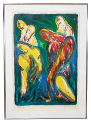 Barry Lereng Wilmont, Composition, Lithograph, Framed