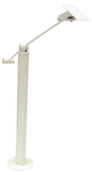 White Floor Lamp from Swiss Baltensweiler, 1960s