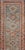 Measures: 2'8"X9'8" Antique Persian Serapi Runner, Light Blue and Rust Geometric Design 2'8" X 9'8" Keivan Woven Arts/...