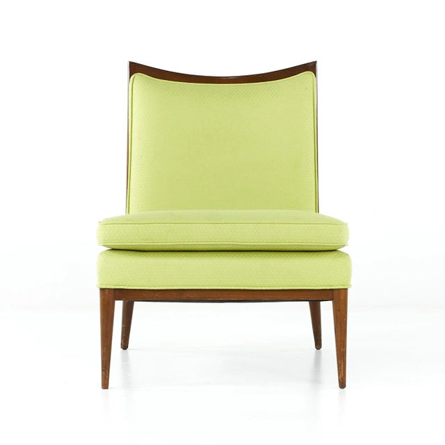 Paul McCobb for Directional Mid Century Slipper Chair This chair measures: 25 wide x 25.75 deep x 31.5 high, with a seat...