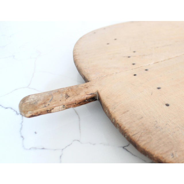 Ext. Large Antique French Handmade Charcuterie Breadboard For Sale - Image 4 of 7