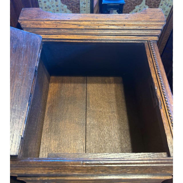 Brown Georgian Miniature Oak Cabinet - Apprentice / Master's Sample England, C. 1765-1795 For Sale - Image 8 of 9