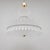 Art Deco Italian Murano Glass Feather Chandelier with Brass Details, 2000 For Sale - Image 4 of 13