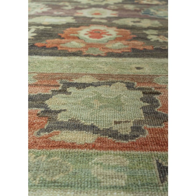 Turkish Turkish Oushak Old Wool Rug 9'3" x 11'9" #30140 For Sale - Image 3 of 8