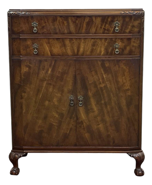 Vintage English Mahogany Buffet, 1930s