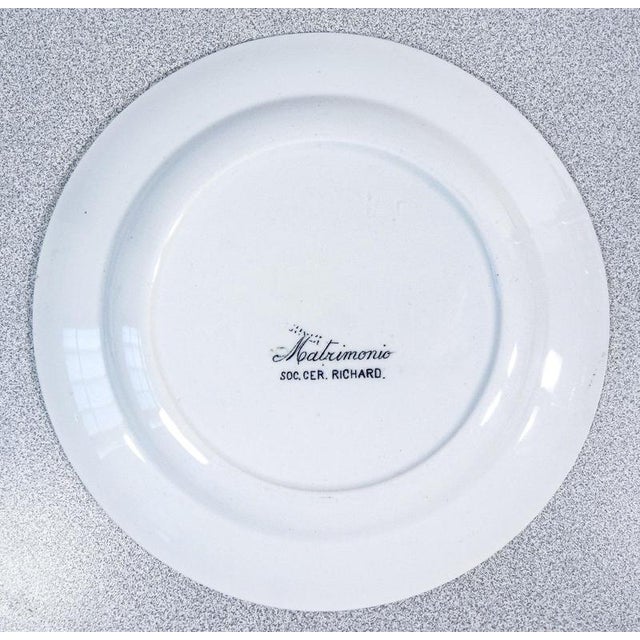 Wedding Series Plates in Porcelain by S.C.Richard, 1890s For Sale - Image 8 of 18