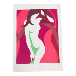 1970’s Original Contemporary Dancing Girl Lithograph “Movement I”