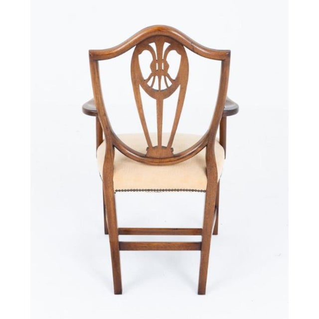 Hepplewhite Dining Chairs in Mahogany, 1920s, Set of 8 For Sale - Image 4 of 8