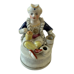 Antique Staffordshire "Seated Turk" Inkwell