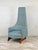 Aqua 1960s Mid Century High Back King Chair Attributed to Adrian Pearsall For Sale - Image 8 of 11