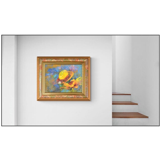 Message us to inquire about custom framing options! (Included for free with every purchase) The artwork here, "Yellow...