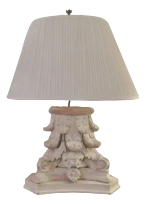Mid 19th Century Table Lamp Made from a NYC Building Architectural Support Capitol