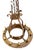 Early 20th Century Vintage Round Iron Quatrefoil Chandelier For Sale - Image 5 of 18