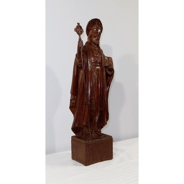 Statue of Christ, 1890s, Chestnut For Sale - Image 3 of 18