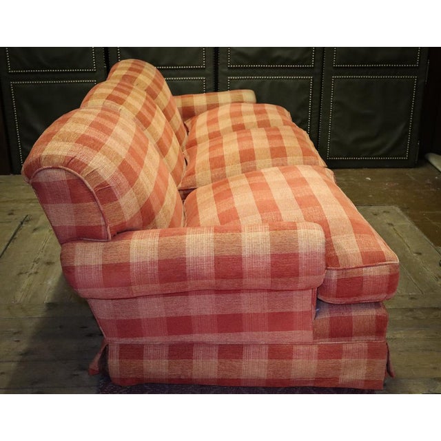 Large Gingham Three-Seater Sofa by George Smith, 2010s For Sale - Image 4 of 18