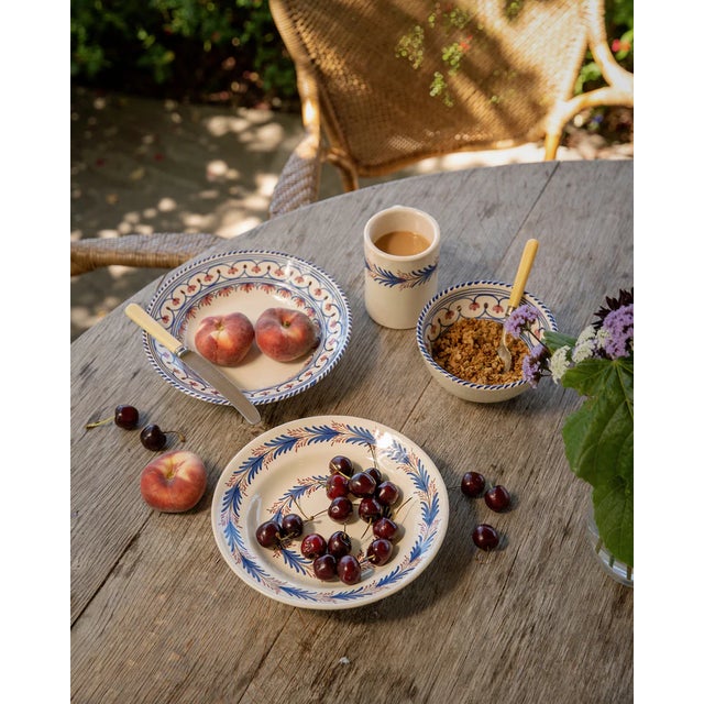 Sharland England Heather Soup Plate - Blue For Sale - Image 4 of 4