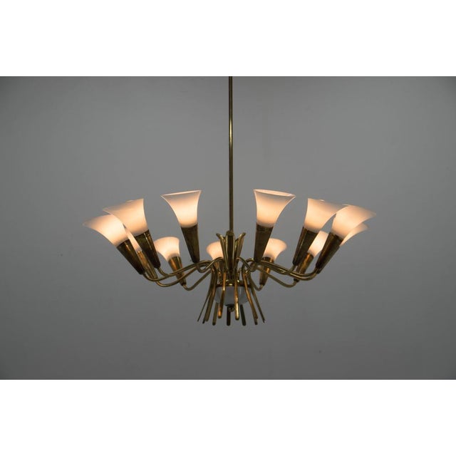 Expo 58 Brussels Chandelier attributed to Kamenicky Senov, 1958 For Sale - Image 3 of 16