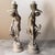 This breathtaking pair of 26-inch Art Nouveau figural candelabras stands as a masterwork of romantic sculpture, capturing...