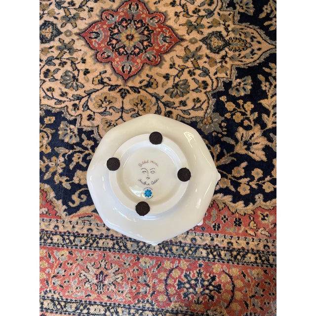 Jonathan Adler Gilded Muse Porcelain Vase--8-Face Gold Motif Sculpture, 12" For Sale - Image 9 of 10