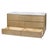 2020s Halmstad 72 in. W Rectangular Wood Double Sink 5 Drawer Bathroom Vanity Set, Blonde Oak For Sale - Image 5 of 11