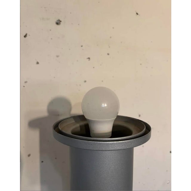 Metal Postmodern Totem Floor Lamp, 1980 For Sale - Image 7 of 14