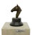 Art Deco Dark Bronze Horse Head Sculpture For Sale - Image 3 of 6