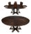 Round Jupe Dining Table With Self-Storing Leaves for Seating Up to 12 People For Sale