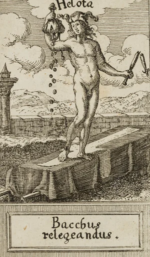 J. Meyer, Bacchus Relegeandus, 17th-century, Etching