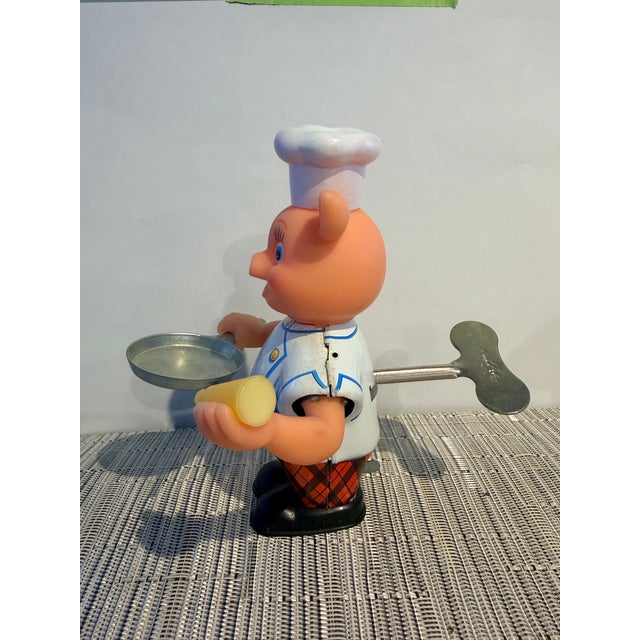 American Rocket Usa Mechanical Piggy Chef Wind-Up Toy #903 Original Box Works Collectible For Sale - Image 3 of 11
