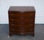 Late 20th Century Burr Walnut Chest of Drawers with Brass Handles For Sale - Image 4 of 16