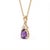 Not Yet Made - Made To Order Amethyst & Cz Dainty Pendant - Pear Cut Style Minimalist Stacking Pendant for Woman For Sale - Image 5 of 5