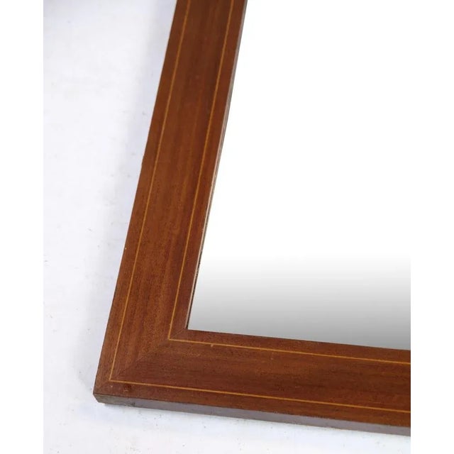 Brown Marquetry Mahogany Mirror, 1910s For Sale - Image 8 of 11