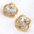 Metal Cathy Waterman Yellow Gold Platinum Diamond Vine Flower Earrings, A Pair For Sale - Image 7 of 10