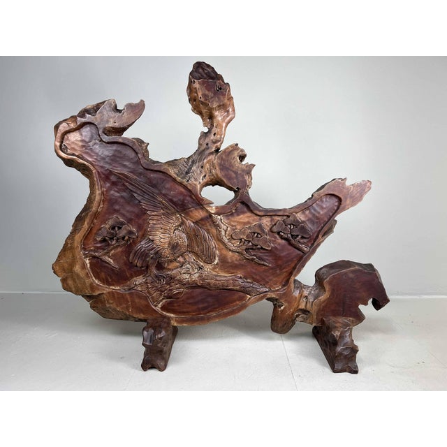 Tsuitate - a form of single-panel portable partition traditionally used in Japan. Magnificent decorative carving artwork,...