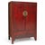 19th Century Chinese Red Lacquer Wedding Cabinet For Sale - Image 9 of 9