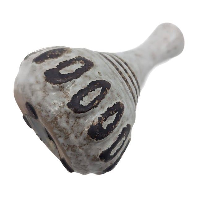 Mid-Century Modern 1970s Pottery Craft Glazed Stoneware Bud Vase For Sale - Image 3 of 10